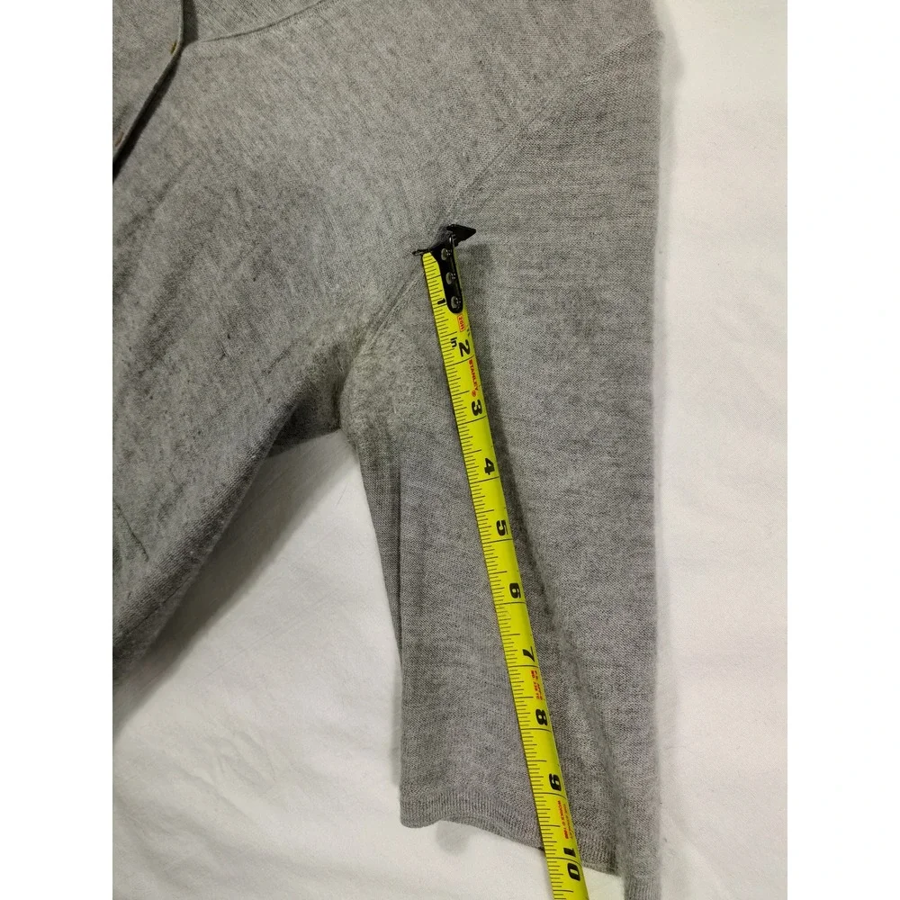 Eileen Fisher Cashmere Cardigan Petite S Gray Button Front Luxury Lagenlook‎